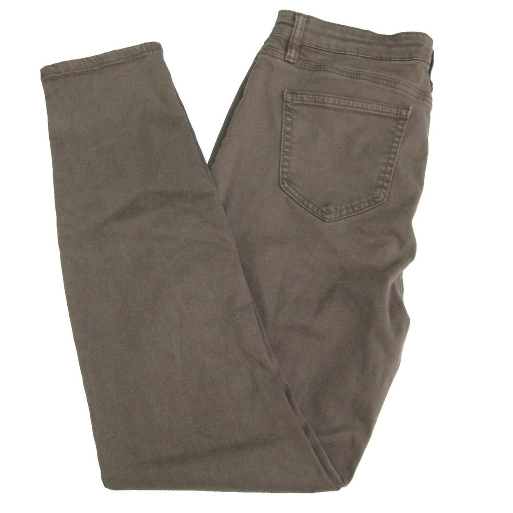 BUFFALO JEANS Women's (Size 8 29x29) Brown Denim Skinny Pants Soft Stretch Hanna